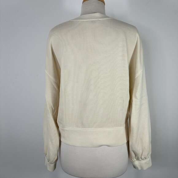 Rails Erin Henley Lightweight Sweatshirt In Putty Ecru Size S - Picture 10 of 12
